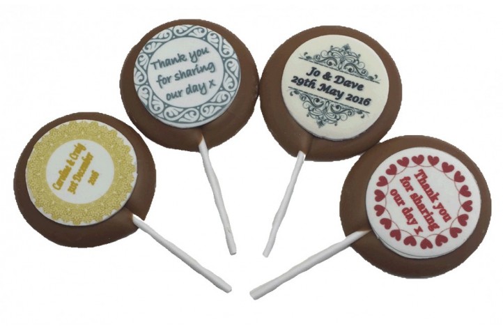 Real Belgian Chocolate Lollipops with Scan